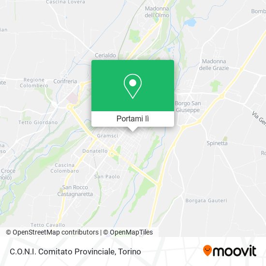 Mappa C.O.N.I. Comitato Provinciale