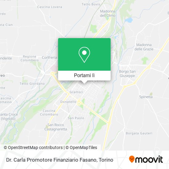 Mappa Dr. Carla Promotore Finanziario Fasano