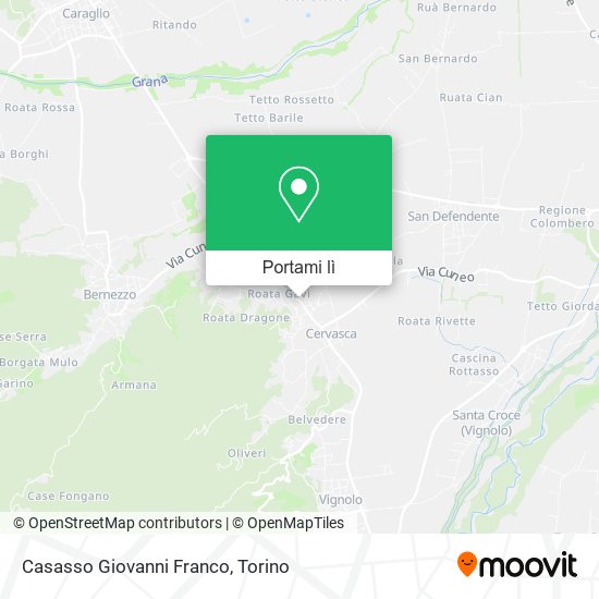 Mappa Casasso Giovanni Franco