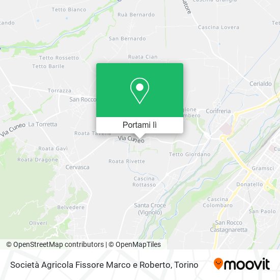 Mappa Società Agricola Fissore Marco e Roberto