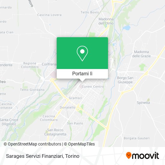 Mappa Sarages Servizi Finanziari
