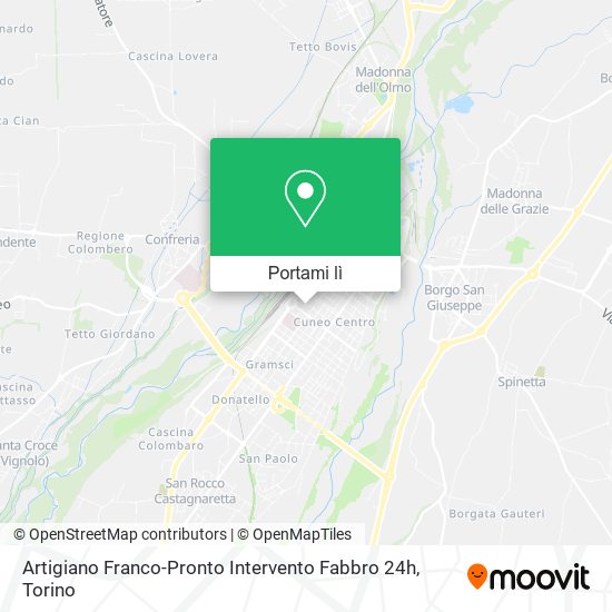 Mappa Artigiano Franco-Pronto Intervento Fabbro 24h