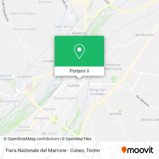 Mappa Fiera Nazionale del Marrone - Cuneo