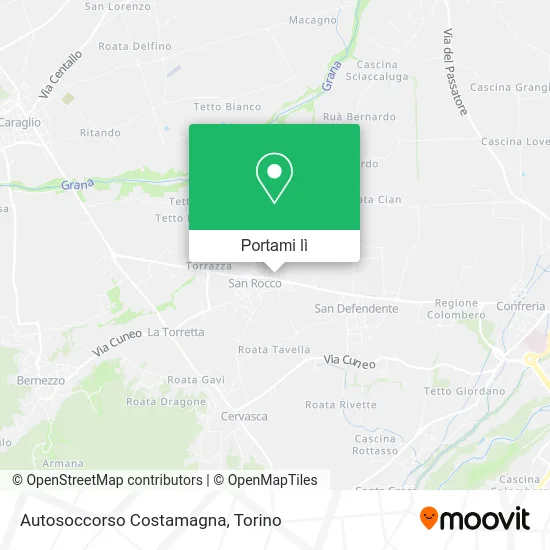 Mappa Autosoccorso Costamagna