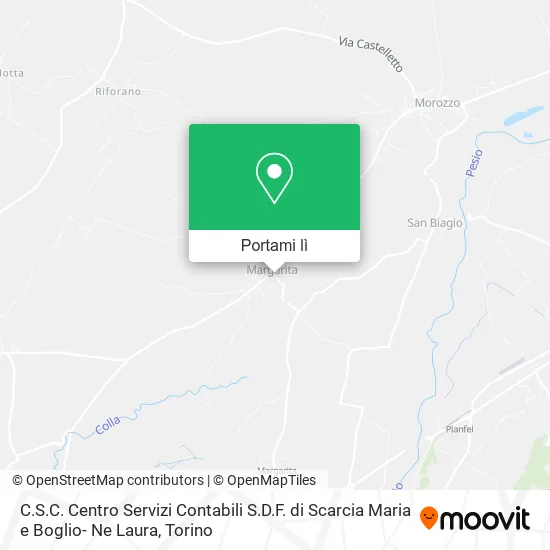 Mappa C.S.C. Centro Servizi Contabili S.D.F. di Scarcia Maria e Boglio- Ne Laura
