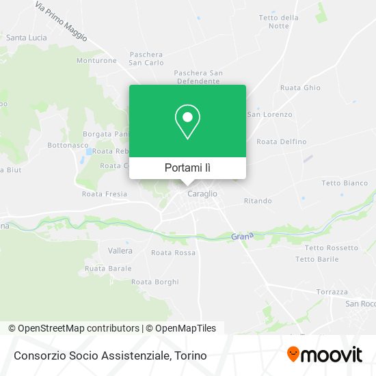Mappa Consorzio Socio Assistenziale