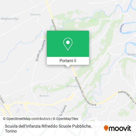 Mappa Scuola dell'Infanzia Rifreddo Scuole Pubbliche