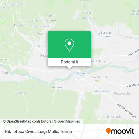 Mappa Biblioteca Civica Luigi Mallè