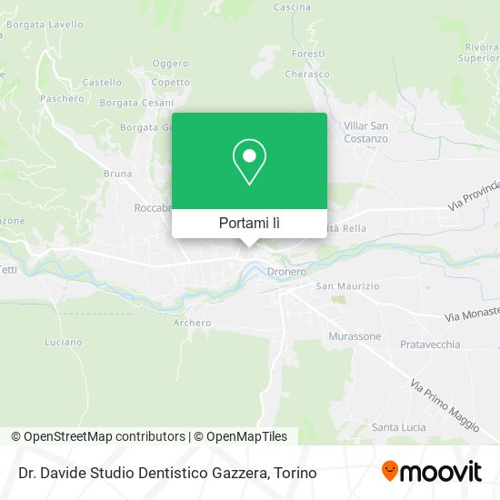 Mappa Dr. Davide Studio Dentistico Gazzera