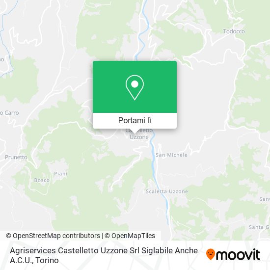 Mappa Agriservices Castelletto Uzzone Srl Siglabile Anche A.C.U.