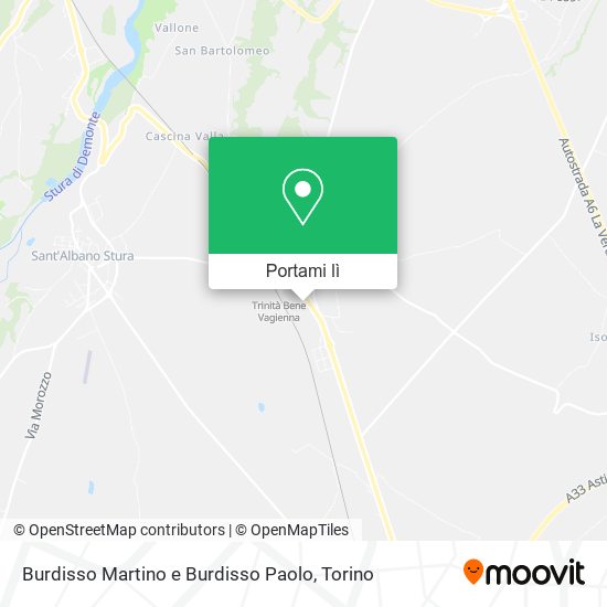 Mappa Burdisso Martino e Burdisso Paolo