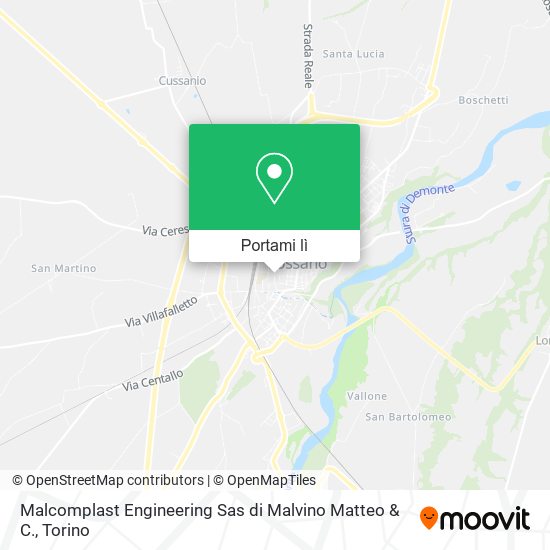 Mappa Malcomplast Engineering Sas di Malvino Matteo & C.