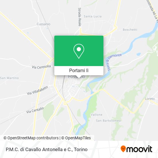 Mappa P.M.C. di Cavallo Antonella e C.