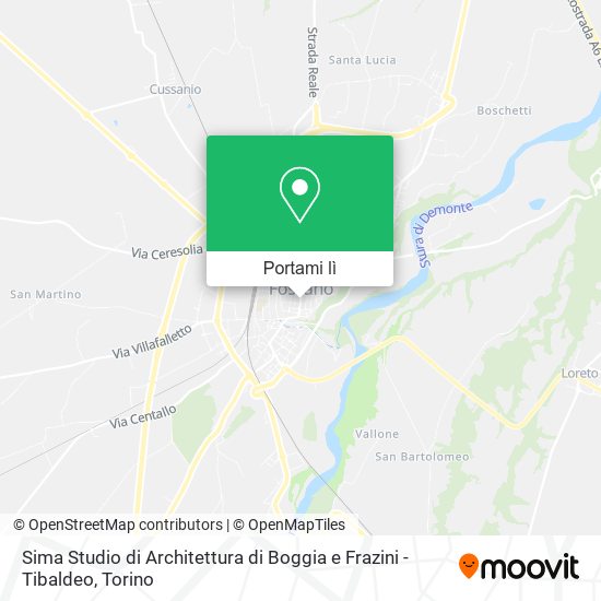Mappa Sima Studio di Architettura di Boggia e Frazini - Tibaldeo