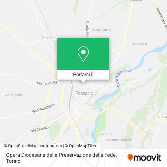 Mappa Opera Diocesana della Preservazione della Fede