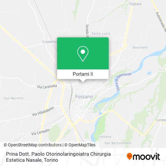 Mappa Prina Dott. Paolo Otorinolaringoiatra Chirurgia Estetica Nasale