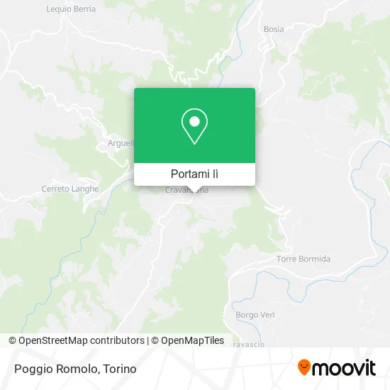 Mappa Poggio Romolo