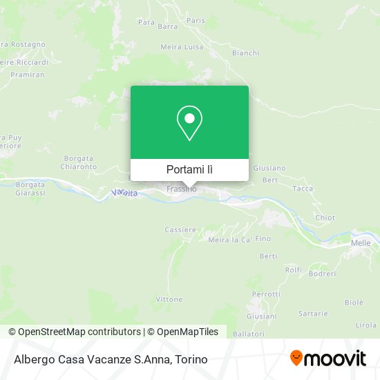 Mappa Albergo Casa Vacanze S.Anna