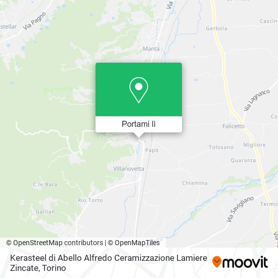Mappa Kerasteel di Abello Alfredo Ceramizzazione Lamiere Zincate