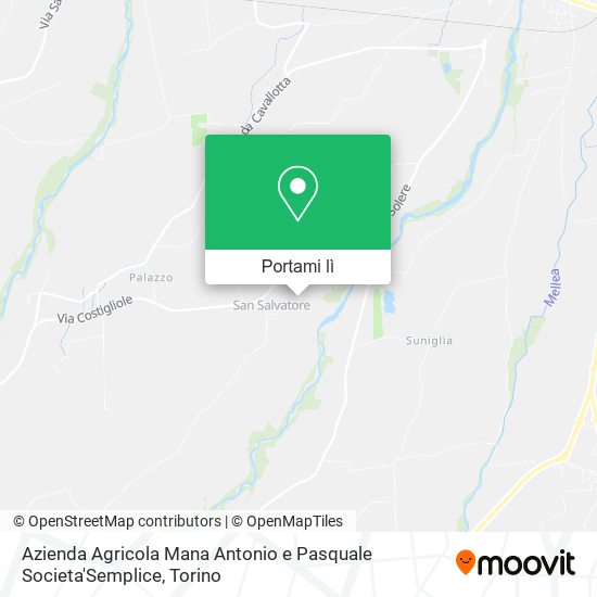 Mappa Azienda Agricola Mana Antonio e Pasquale Societa'Semplice