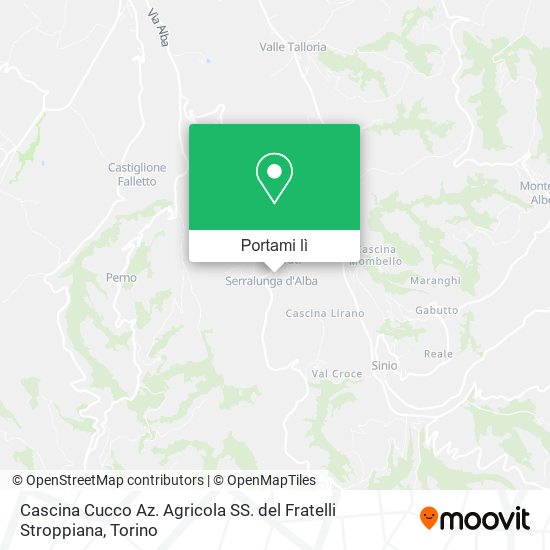 Mappa Cascina Cucco Az. Agricola SS. del Fratelli Stroppiana
