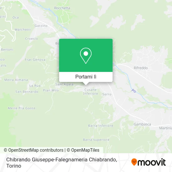 Mappa Chibrando Giuseppe-Falegnameria Chiabrando