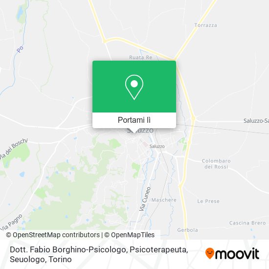 Mappa Dott. Fabio Borghino-Psicologo, Psicoterapeuta, Seuologo