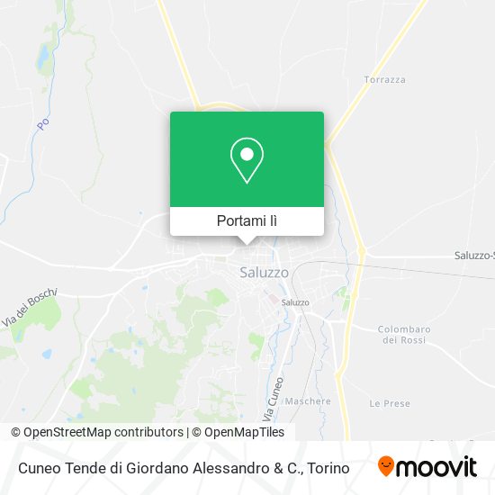Mappa Cuneo Tende di Giordano Alessandro & C.
