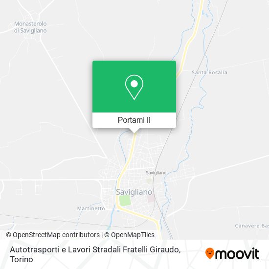 Mappa Autotrasporti e Lavori Stradali Fratelli Giraudo