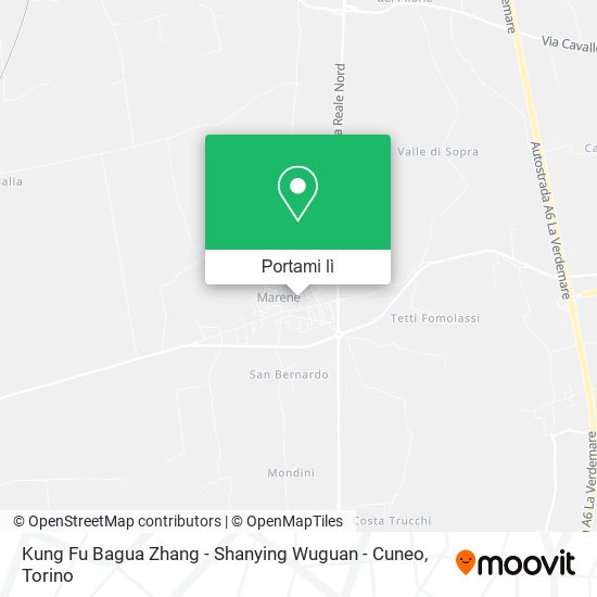 Mappa Kung Fu Bagua Zhang - Shanying Wuguan - Cuneo