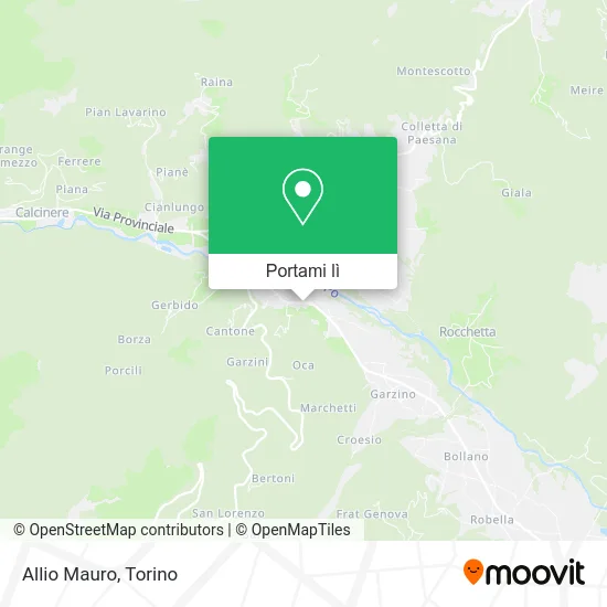 Mappa Allio Mauro