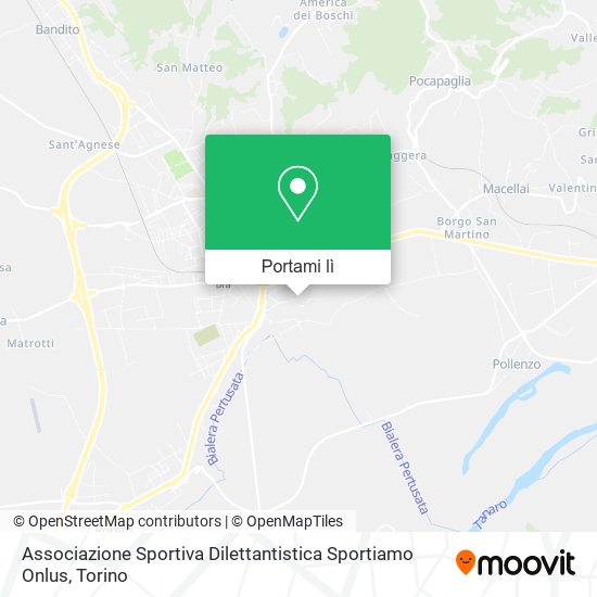 Mappa Associazione Sportiva Dilettantistica Sportiamo Onlus