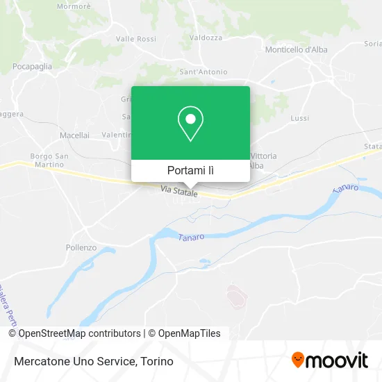 Mappa Mercatone Uno Service