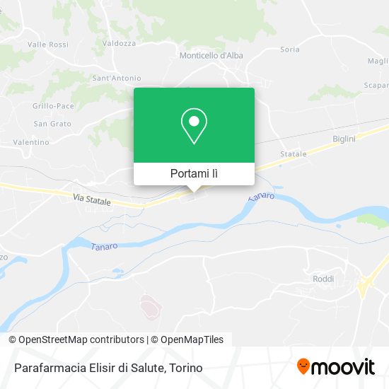 Mappa Parafarmacia Elisir di Salute