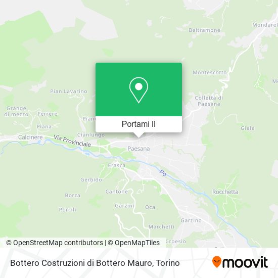 Mappa Bottero Costruzioni di Bottero Mauro