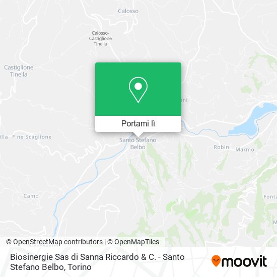 Mappa Biosinergie Sas di Sanna Riccardo & C. - Santo Stefano Belbo