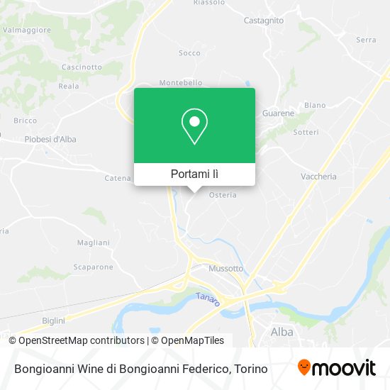 Mappa Bongioanni Wine di Bongioanni Federico