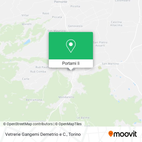 Mappa Vetrerie Gangemi Demetrio e C.
