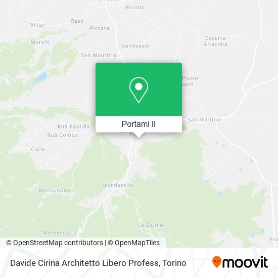 Mappa Davide Cirina Architetto Libero Profess