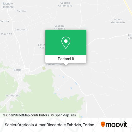 Mappa Societa'Agricola Aimar Riccardo e Fabrizio