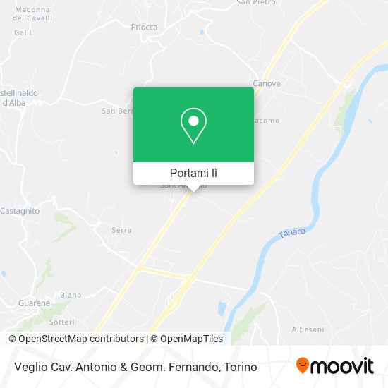 Mappa Veglio Cav. Antonio & Geom. Fernando