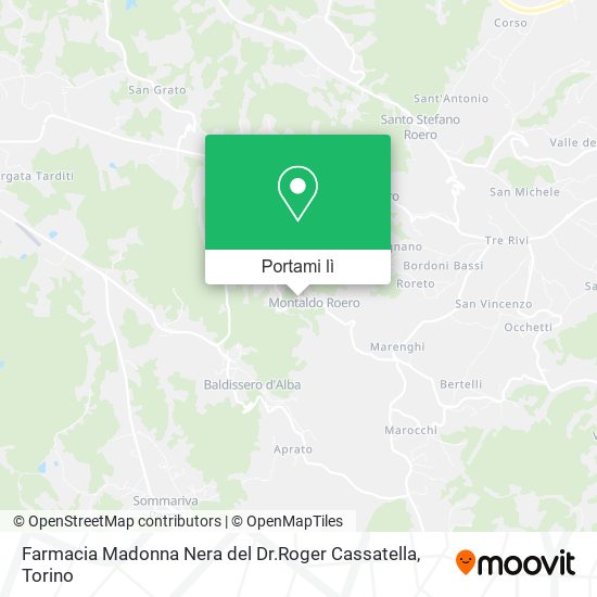Mappa Farmacia Madonna Nera del Dr.Roger Cassatella