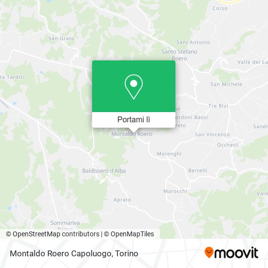 Mappa Montaldo Roero Capoluogo