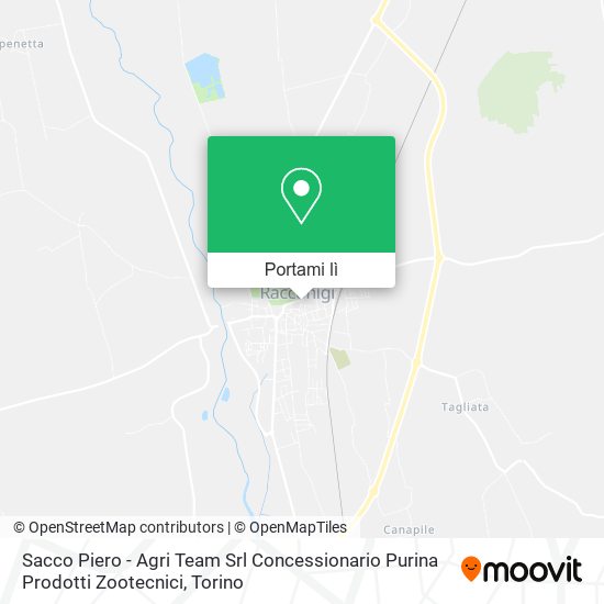 Mappa Sacco Piero - Agri Team Srl Concessionario Purina Prodotti Zootecnici