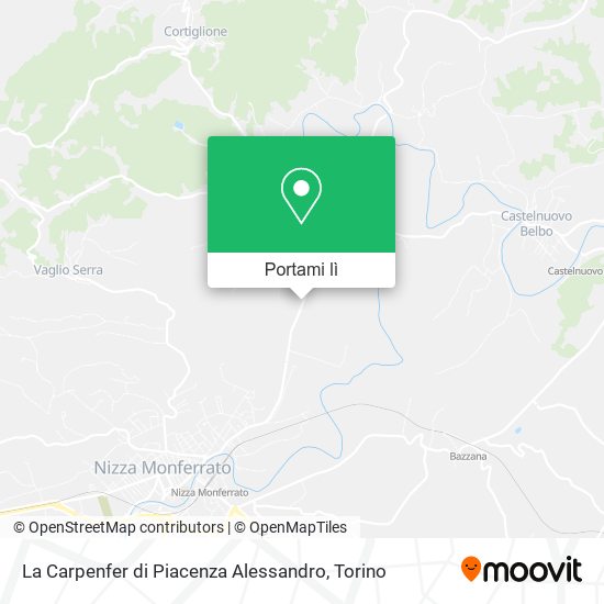 Mappa La Carpenfer di Piacenza Alessandro