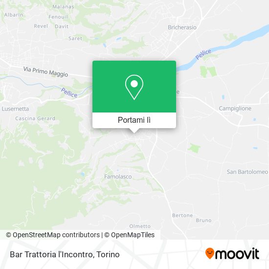 Mappa Bar Trattoria l'Incontro