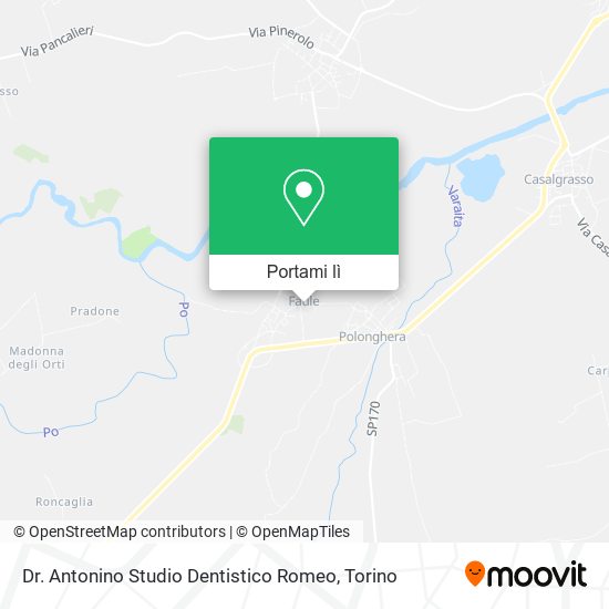 Mappa Dr. Antonino Studio Dentistico Romeo