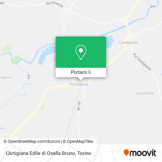 Mappa L'Artigiana Edile di Osella Bruno