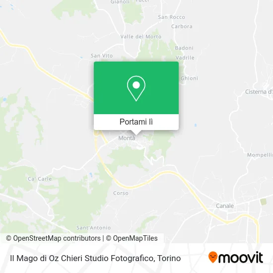 Mappa Il Mago di Oz Chieri Studio Fotografico