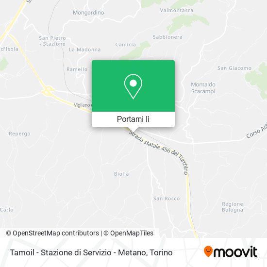 Mappa Tamoil - Stazione di Servizio - Metano